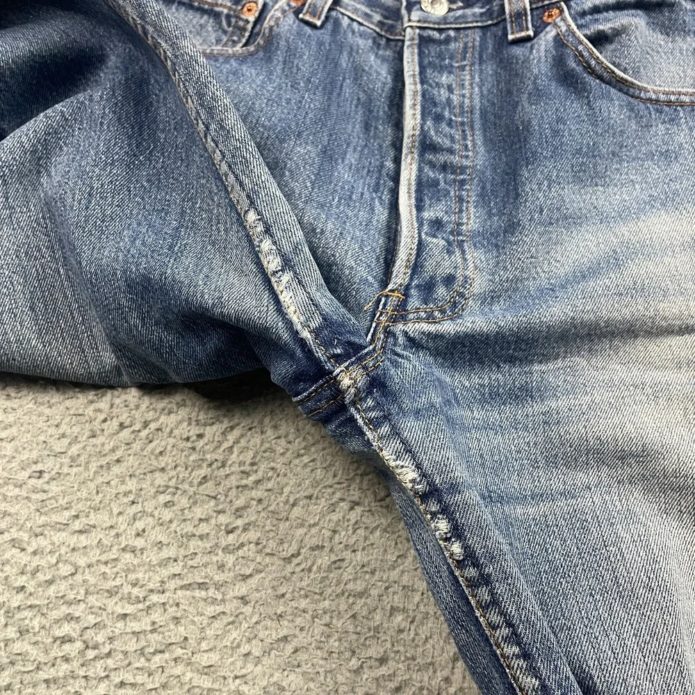 VTG Levis 501xx Jeans Men 34x36 (31x32) Made in USA Button Fly Faded Y2K 90s